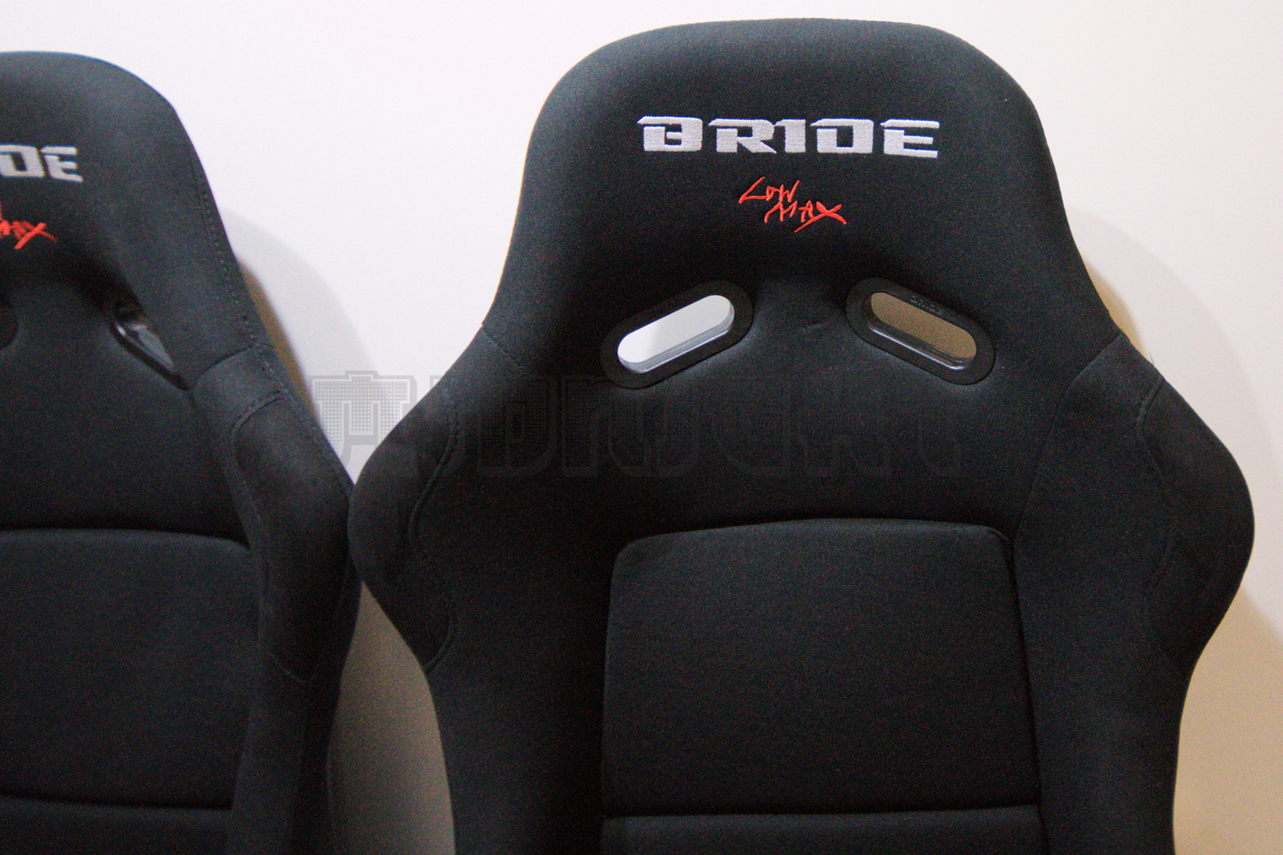 Bride VIOS III Style Black Fabric Black Fixed Back Bucket Seat XL