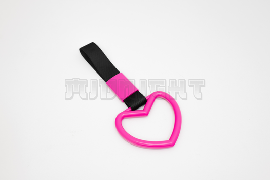 Pink And Black Heart-Shaped Tsurikawa