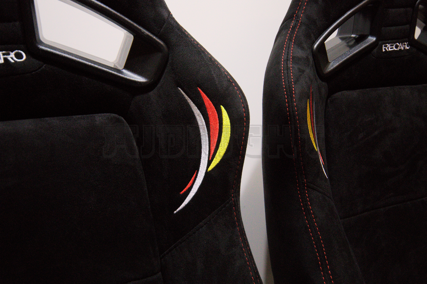 Recaro Mugen MS-7 Style Black Suede Alcantara Reclinable Bucket Seat