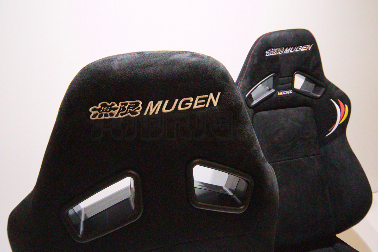 Recaro Mugen MS-7 Style Black Suede Alcantara Reclinable Bucket Seat