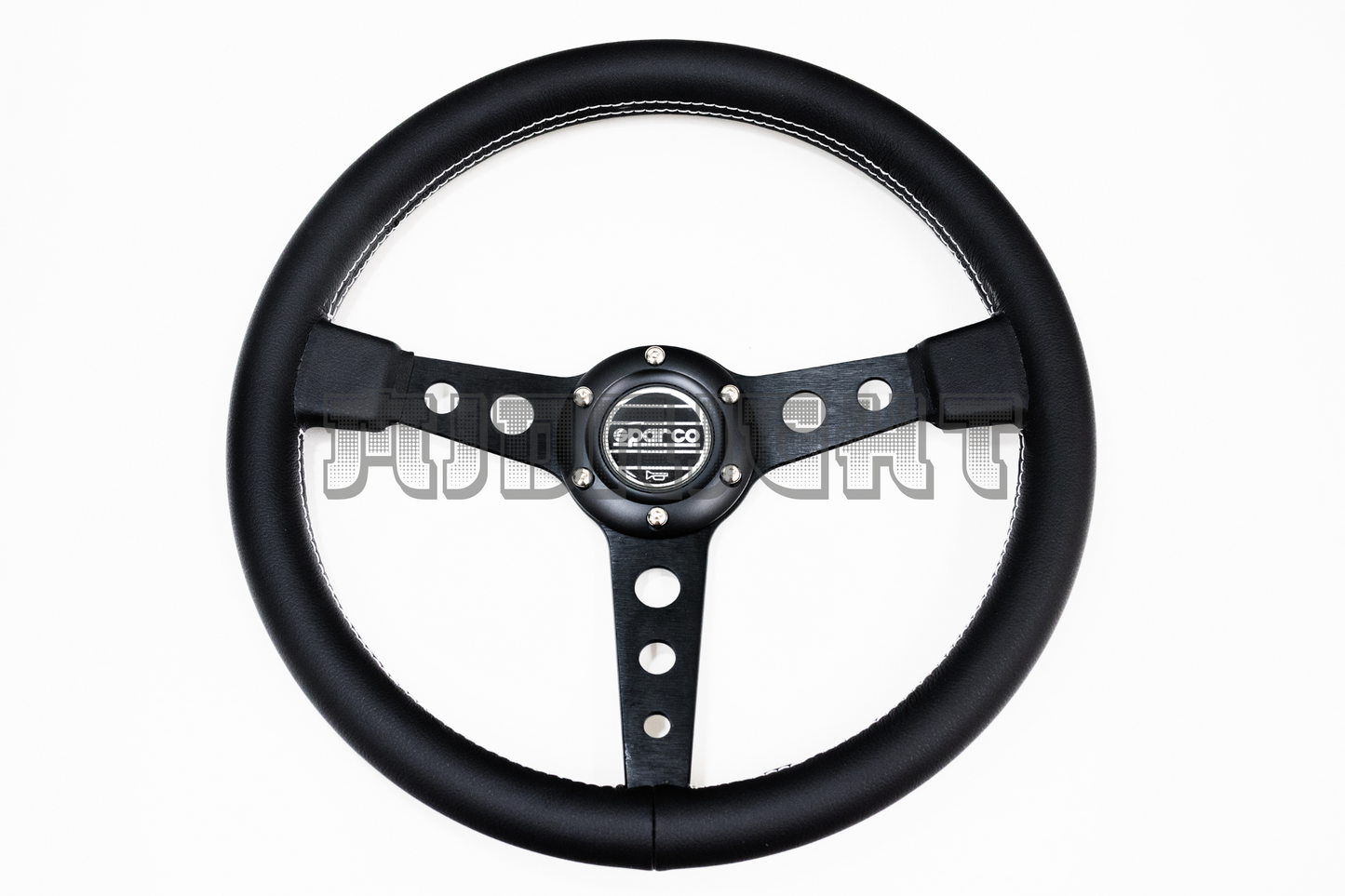 SPARCO x Prototipo Style Black Leather Steering Wheel
