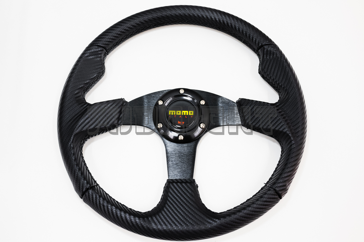MOMO Race Series Style Carbon Fiber Pattern Steering Wheel