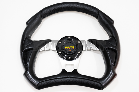 MOMO MOD. 30 Racing Style Faux Leather Steering Wheel