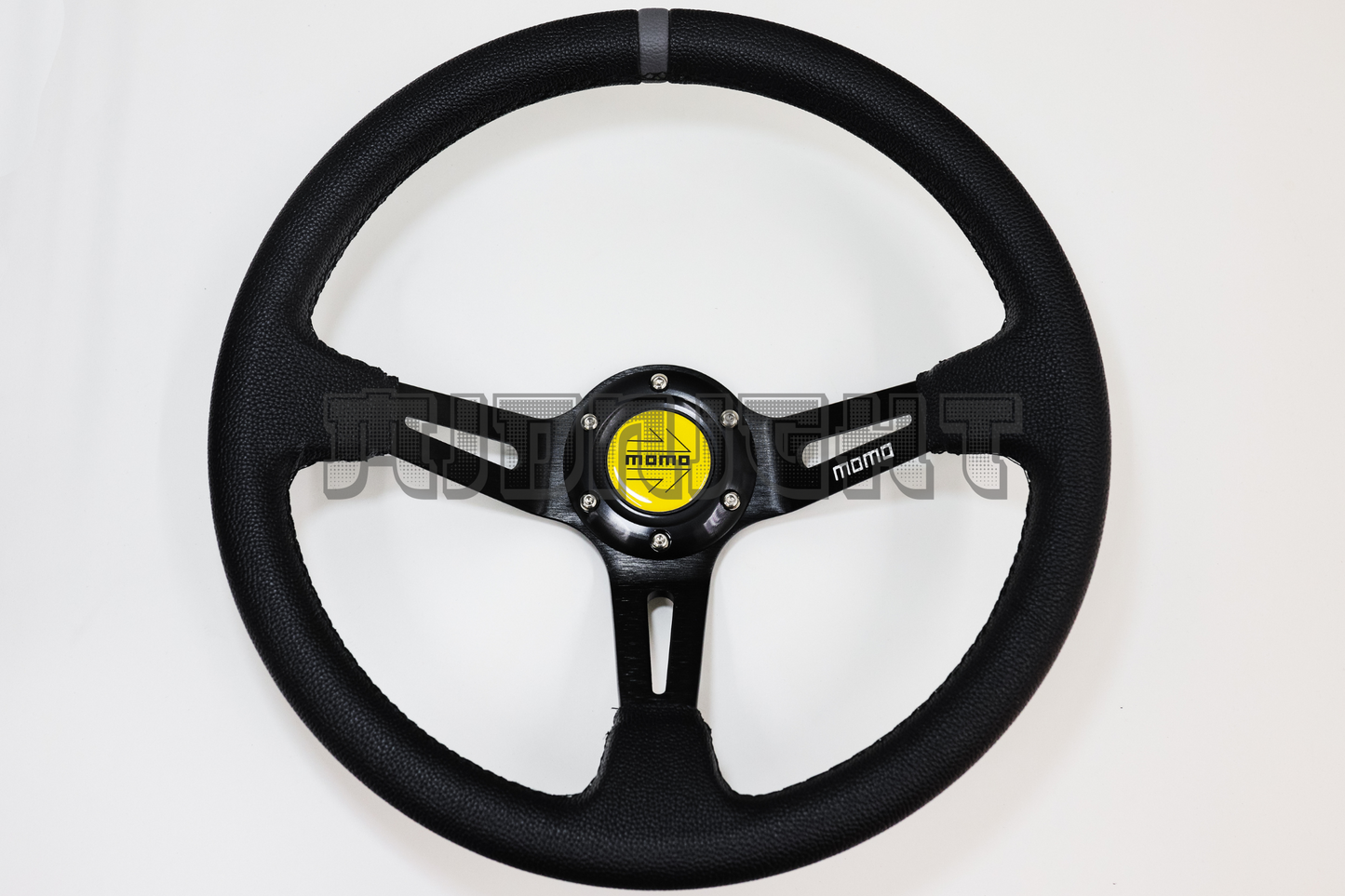 MOMO MOD 08 Style 350mm Faux Leather Steering Wheel