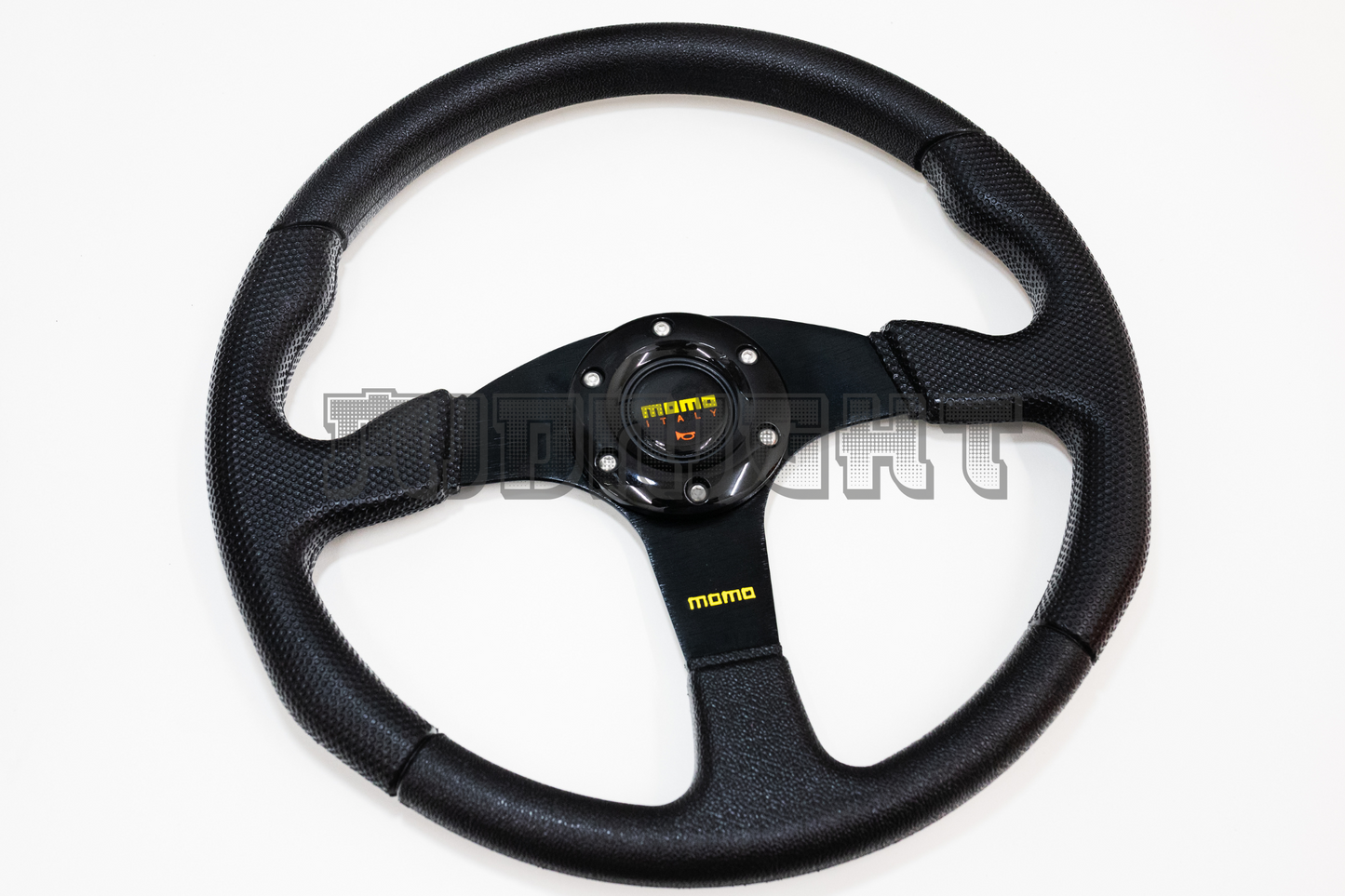 MOMO Race Series Style Faux Leather Steering Wheel