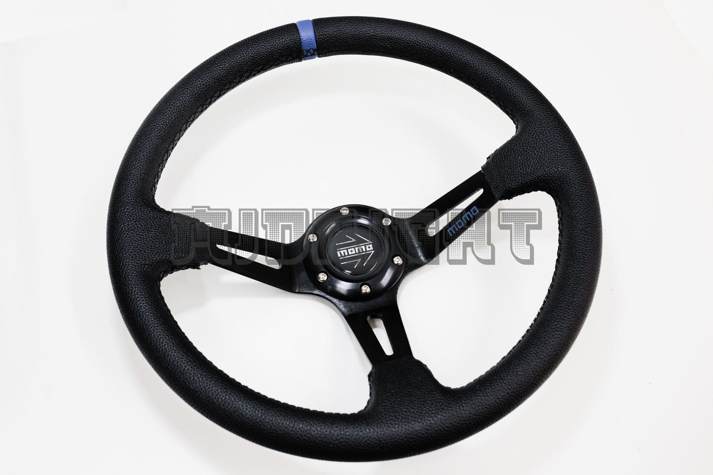 MOMO MOD 08 Style 350mm Faux Leather Steering Wheel