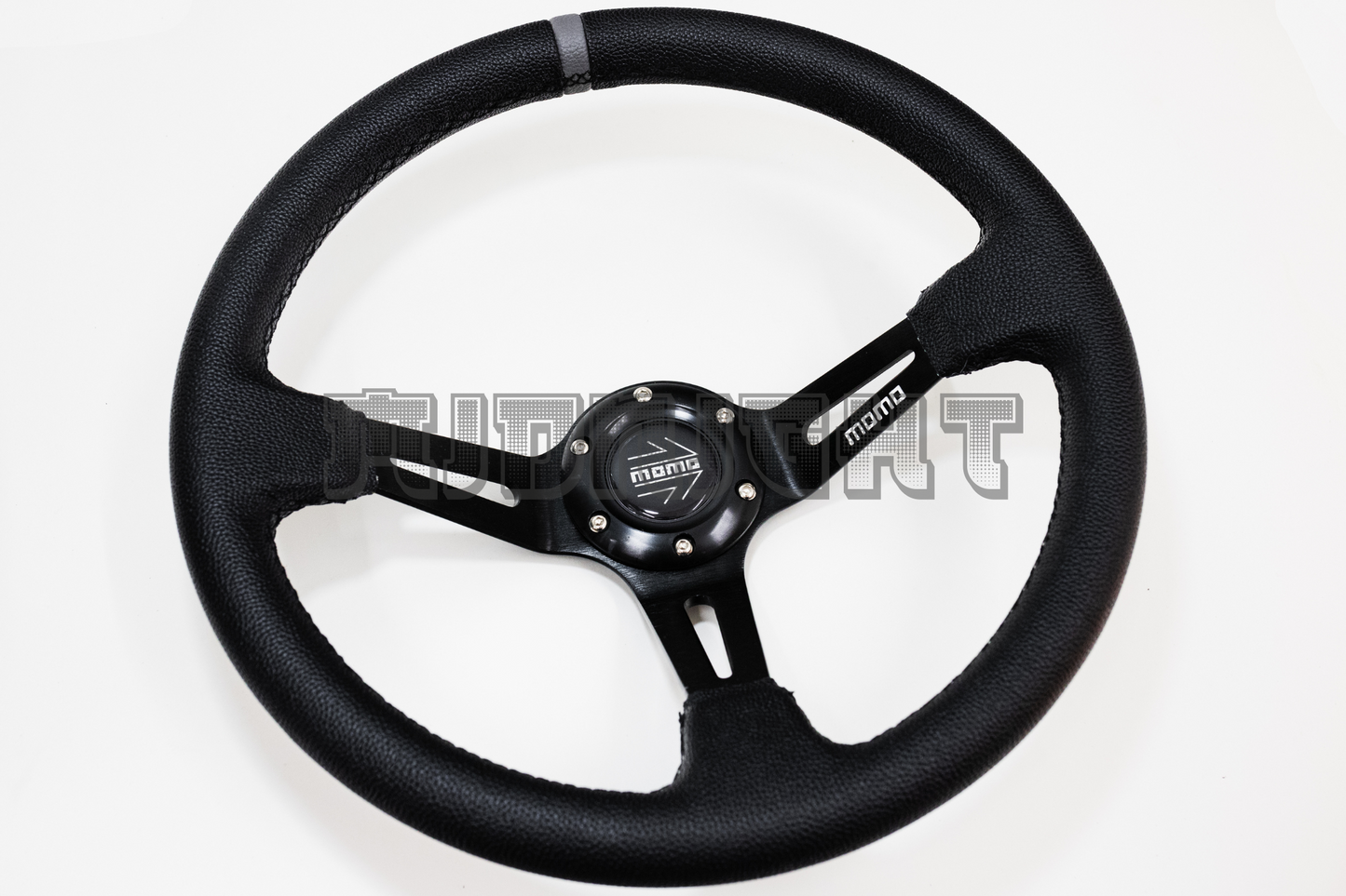 MOMO MOD 08 Style 350mm Faux Leather Steering Wheel