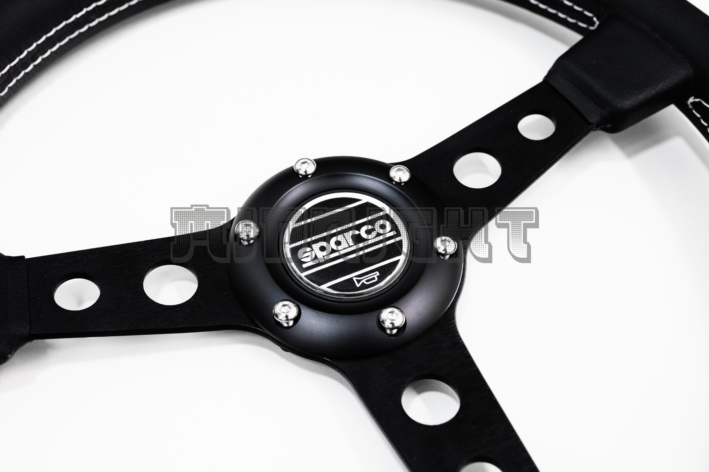 SPARCO x Prototipo Style Black Leather Steering Wheel