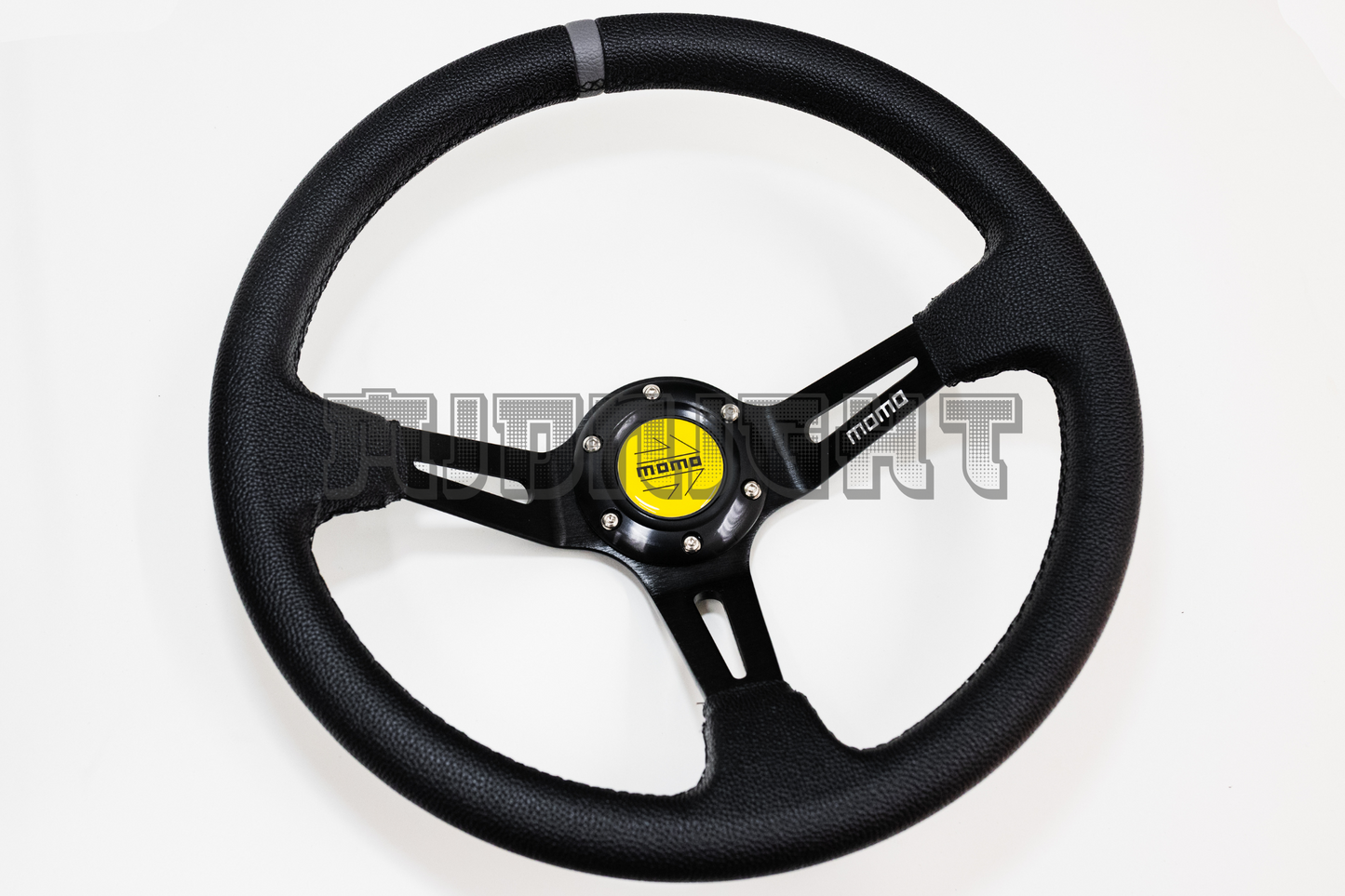 MOMO MOD 08 Style 350mm Faux Leather Steering Wheel