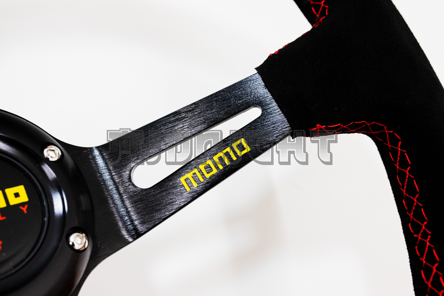 MOMO MOD 08 Style Black Alcantara Suede Steering Wheel