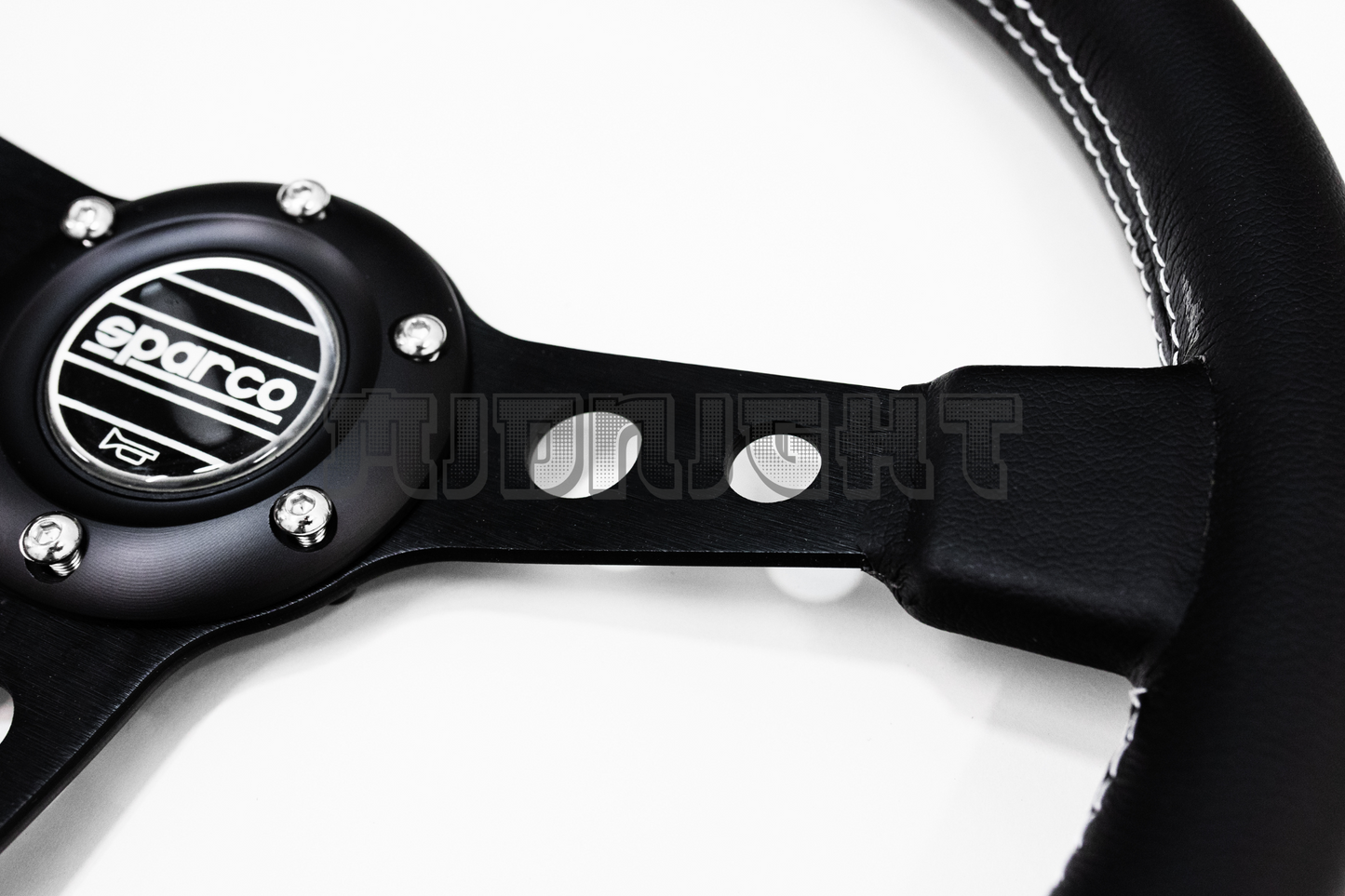 SPARCO x Prototipo Style Black Leather Steering Wheel