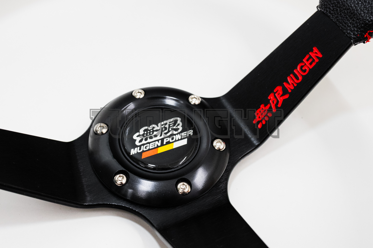 Mugen Power Style Faux Leather Steering Wheel