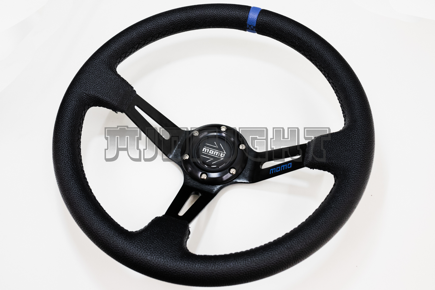 MOMO MOD 08 Style 350mm Faux Leather Steering Wheel