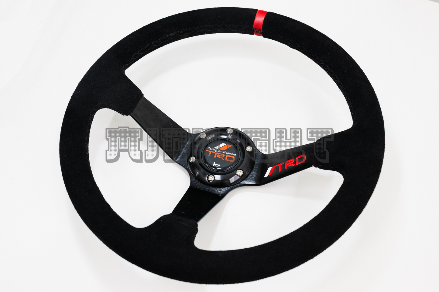 Toyota TRD Style 350mm Black Alcantara Suede Steering Wheel