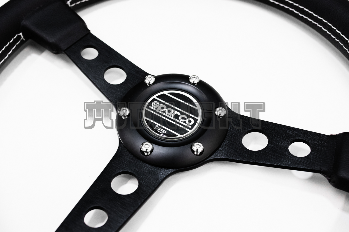 SPARCO x Prototipo Style Black Leather Steering Wheel