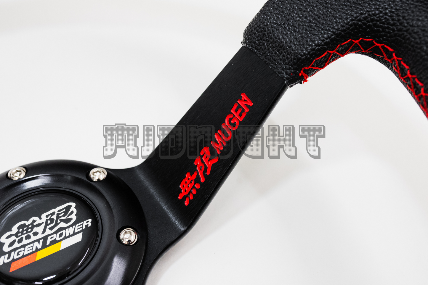 Mugen Power Style Faux Leather Steering Wheel