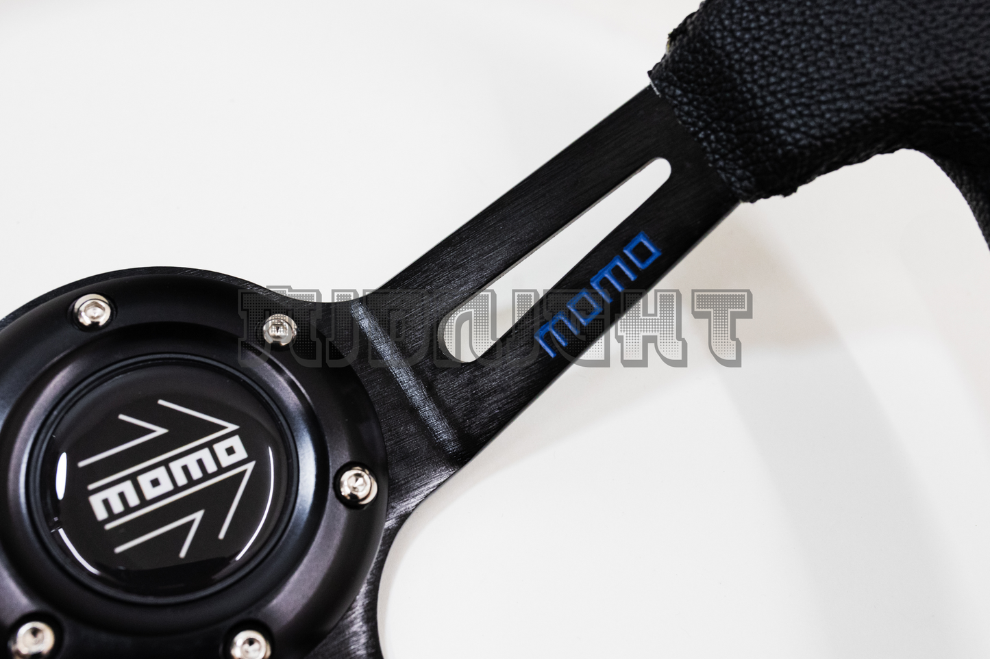MOMO MOD 08 Style 350mm Faux Leather Steering Wheel