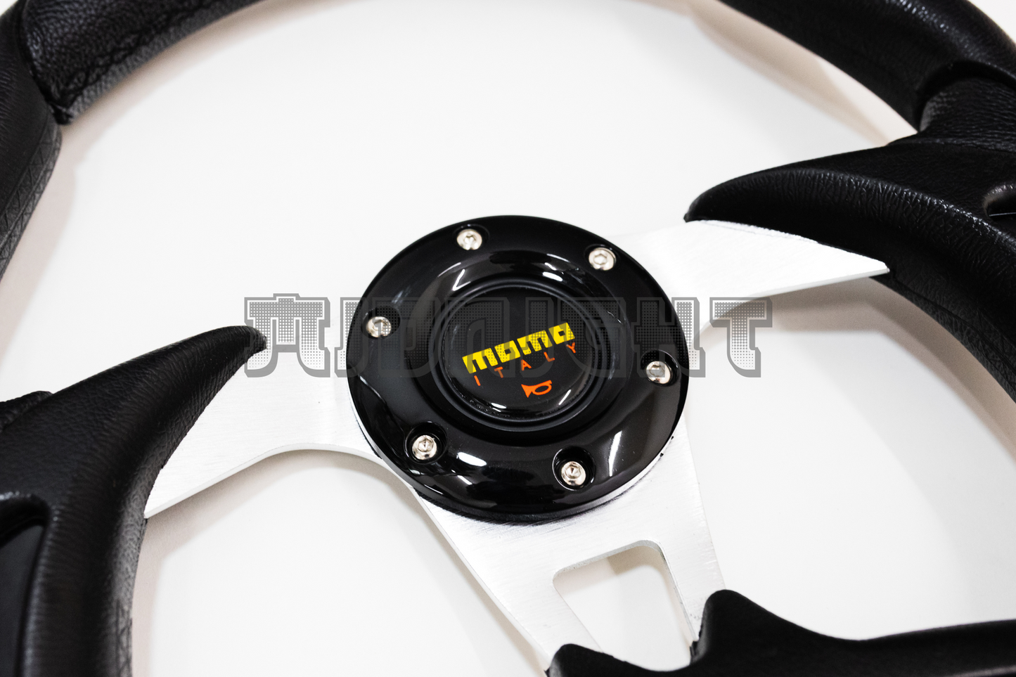 MOMO MOD. 30 Racing Style Faux Leather Steering Wheel