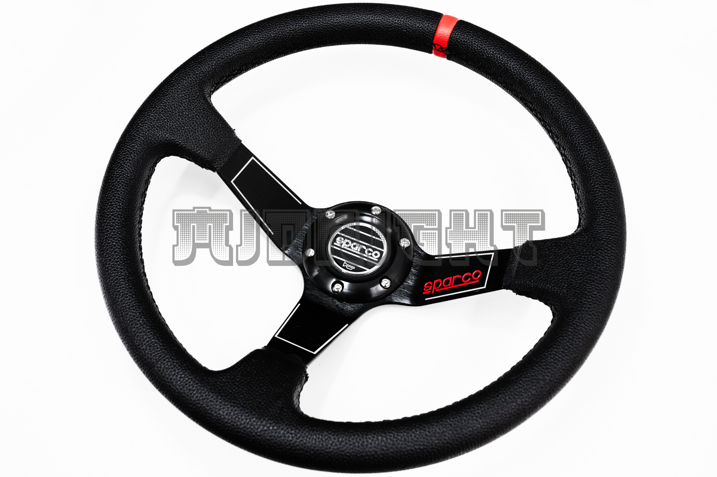 SPARCO L575 Style 350mm Black Faux Leather Steering Wheel
