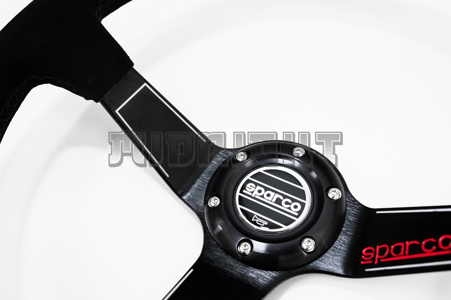SPARCO L575 Style 350mm Black Alcantara Suede Steering Wheel