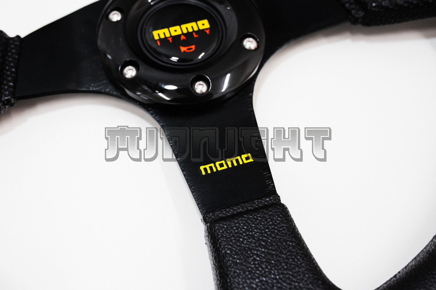 MOMO Race Series Style Faux Leather Steering Wheel