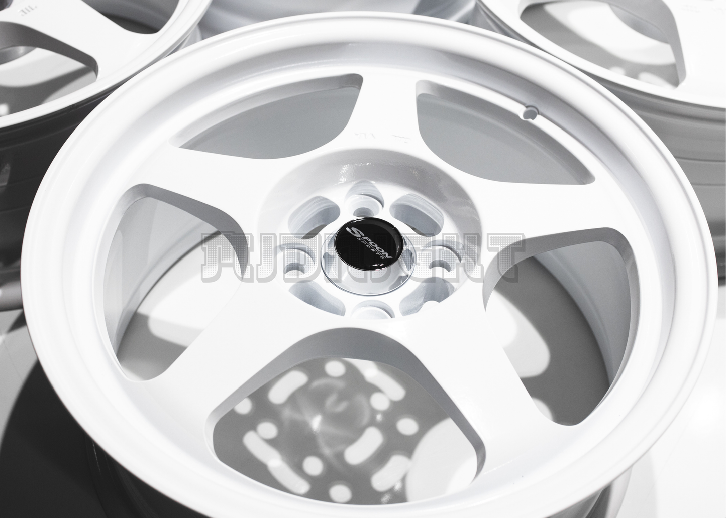 16" White Spoon Sports SW388 Style Wheels (4x100) Square Set