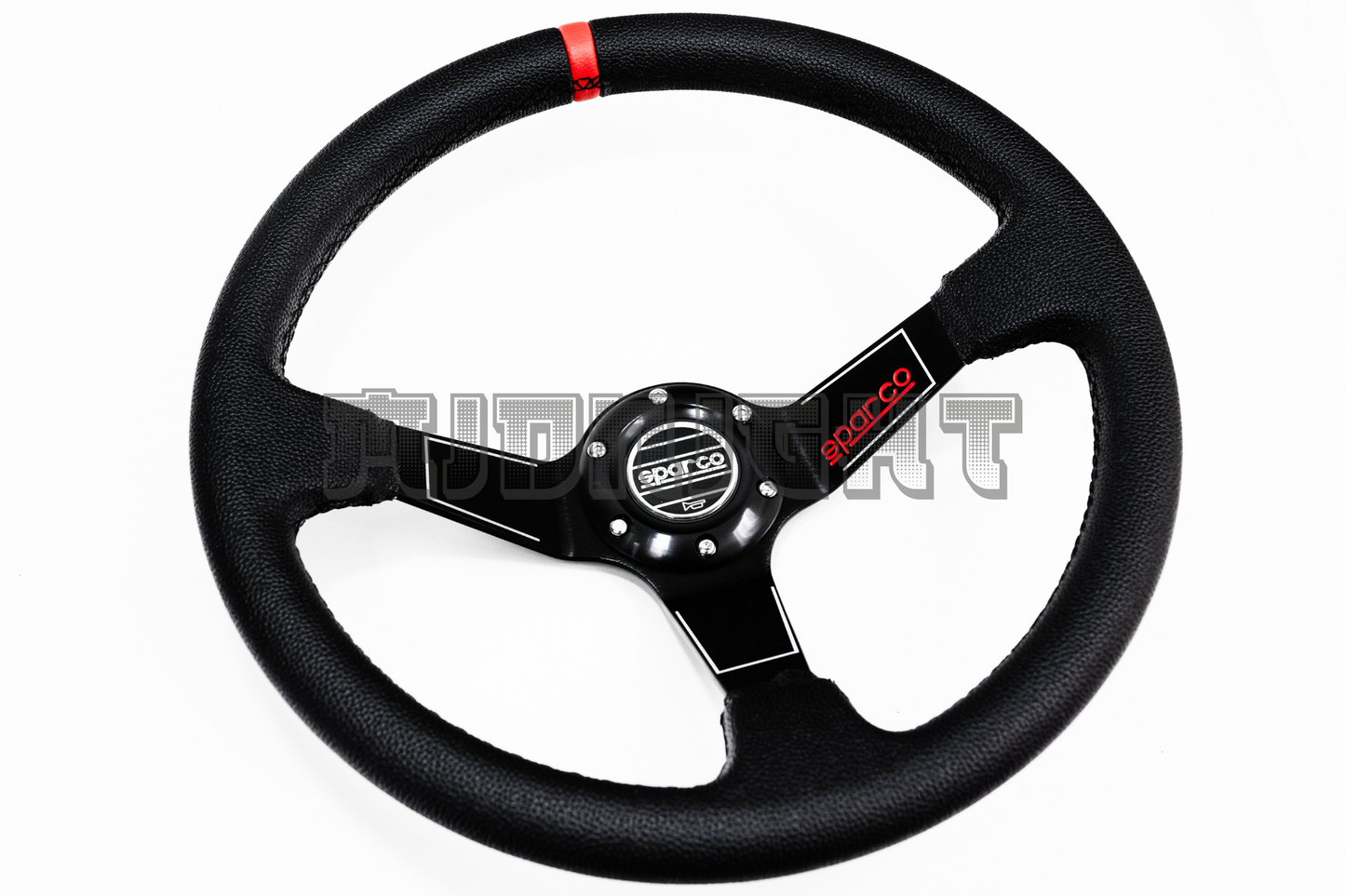 SPARCO L575 Style 350mm Black Faux Leather Steering Wheel