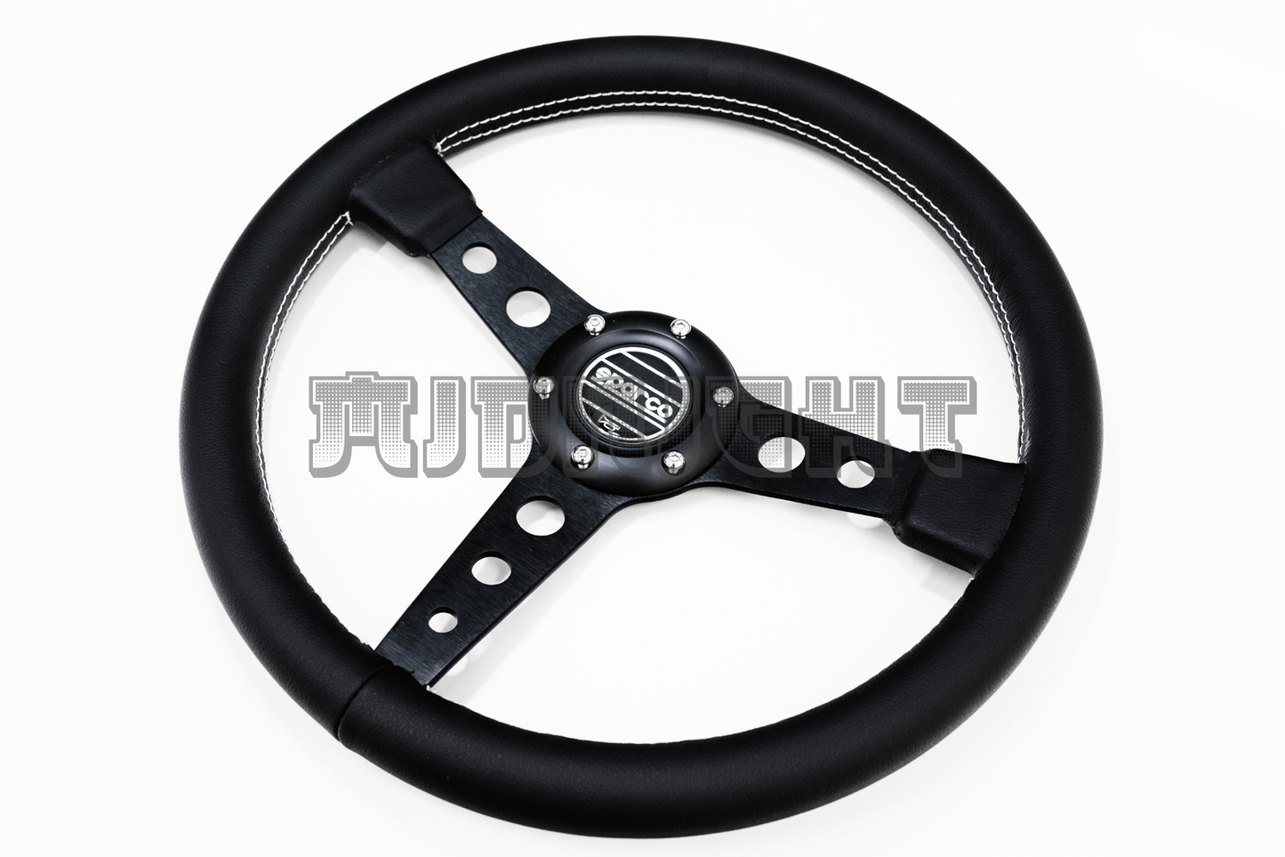 SPARCO x Prototipo Style Black Leather Steering Wheel