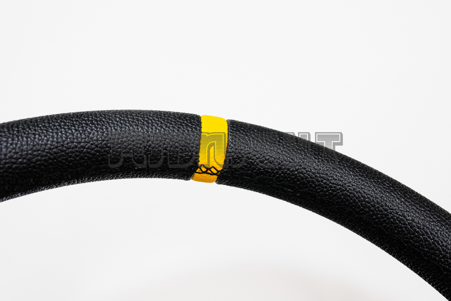 Sabelt Style Faux Leather 350mm Black Steering Wheel