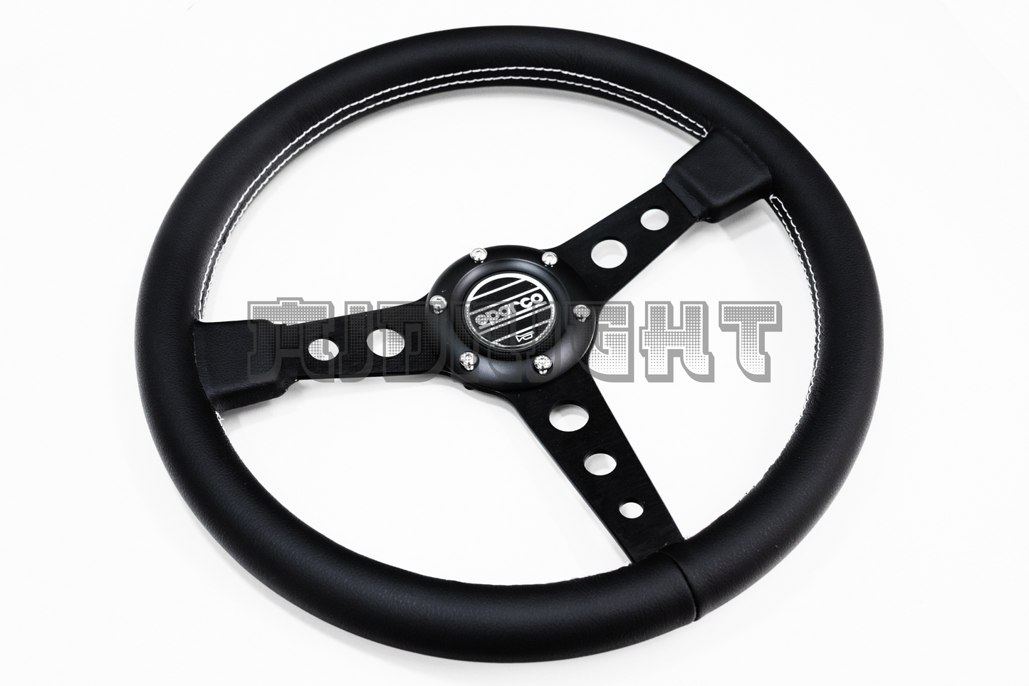 SPARCO x Prototipo Style Black Leather Steering Wheel