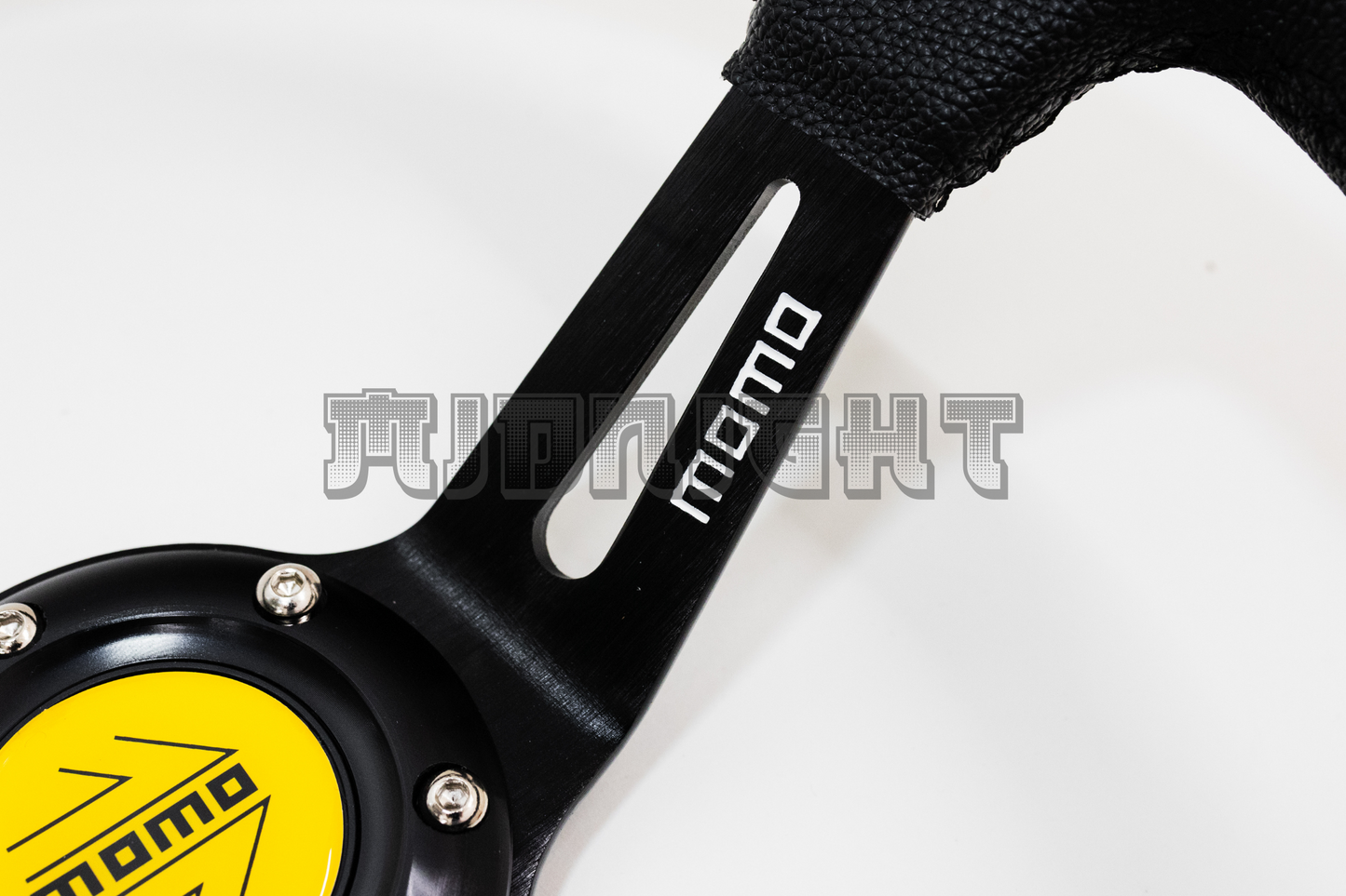 MOMO MOD 08 Style 350mm Faux Leather Steering Wheel