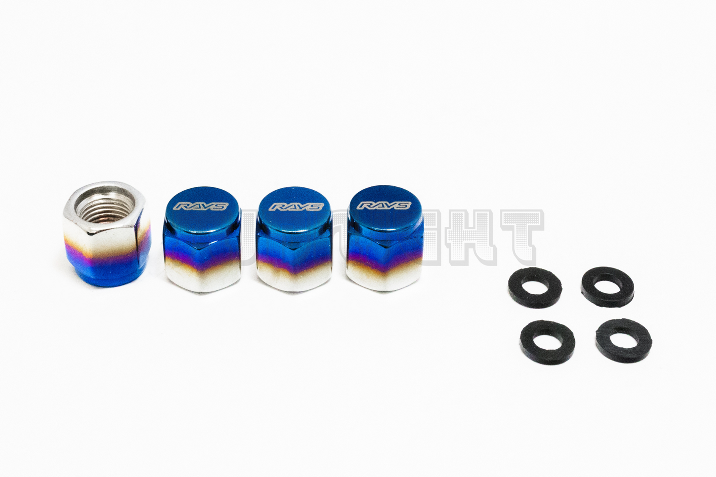 Rays Titanium Valve Stem Caps