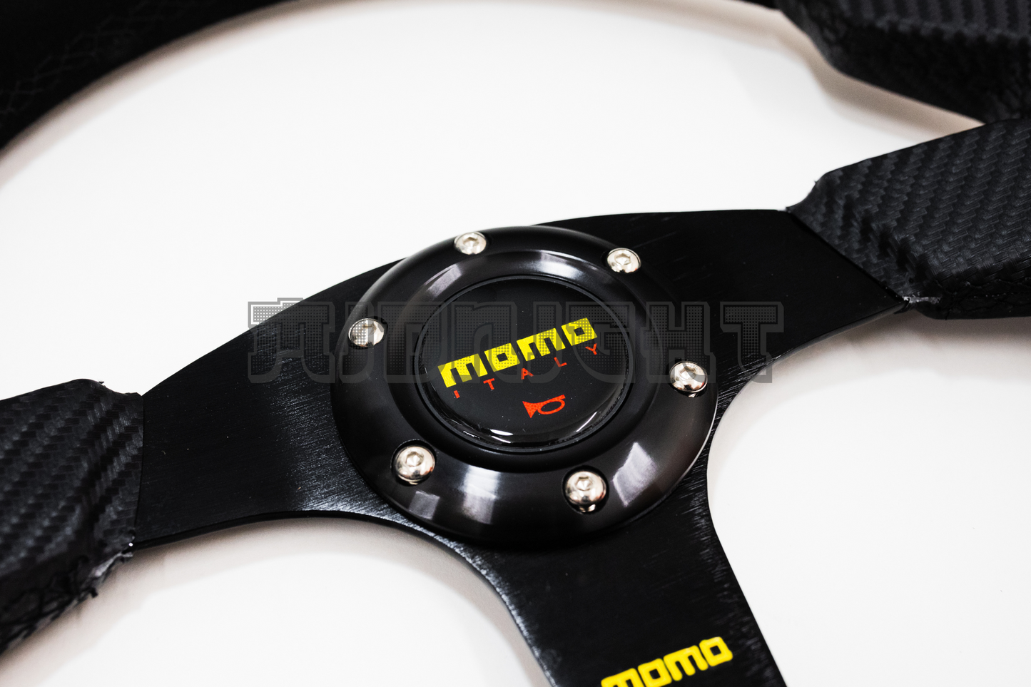 MOMO JET Style 350mm Carbon Fiber Alcantara Suede Steering Wheel