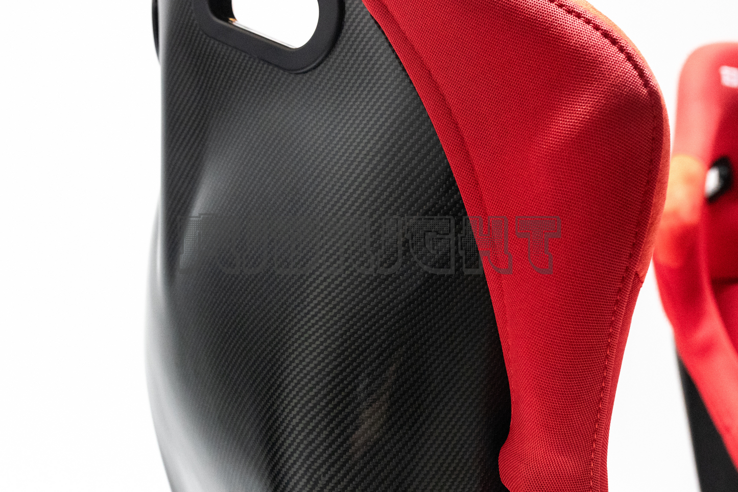 Bride VIOS III Style Carbon Fiber Fixed Back Red Bucket Seat