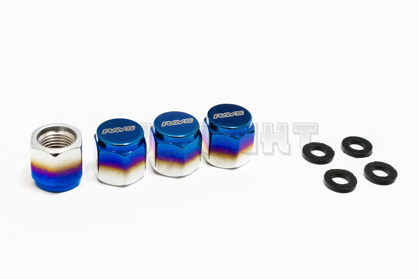 Rays Titanium Valve Stem Caps