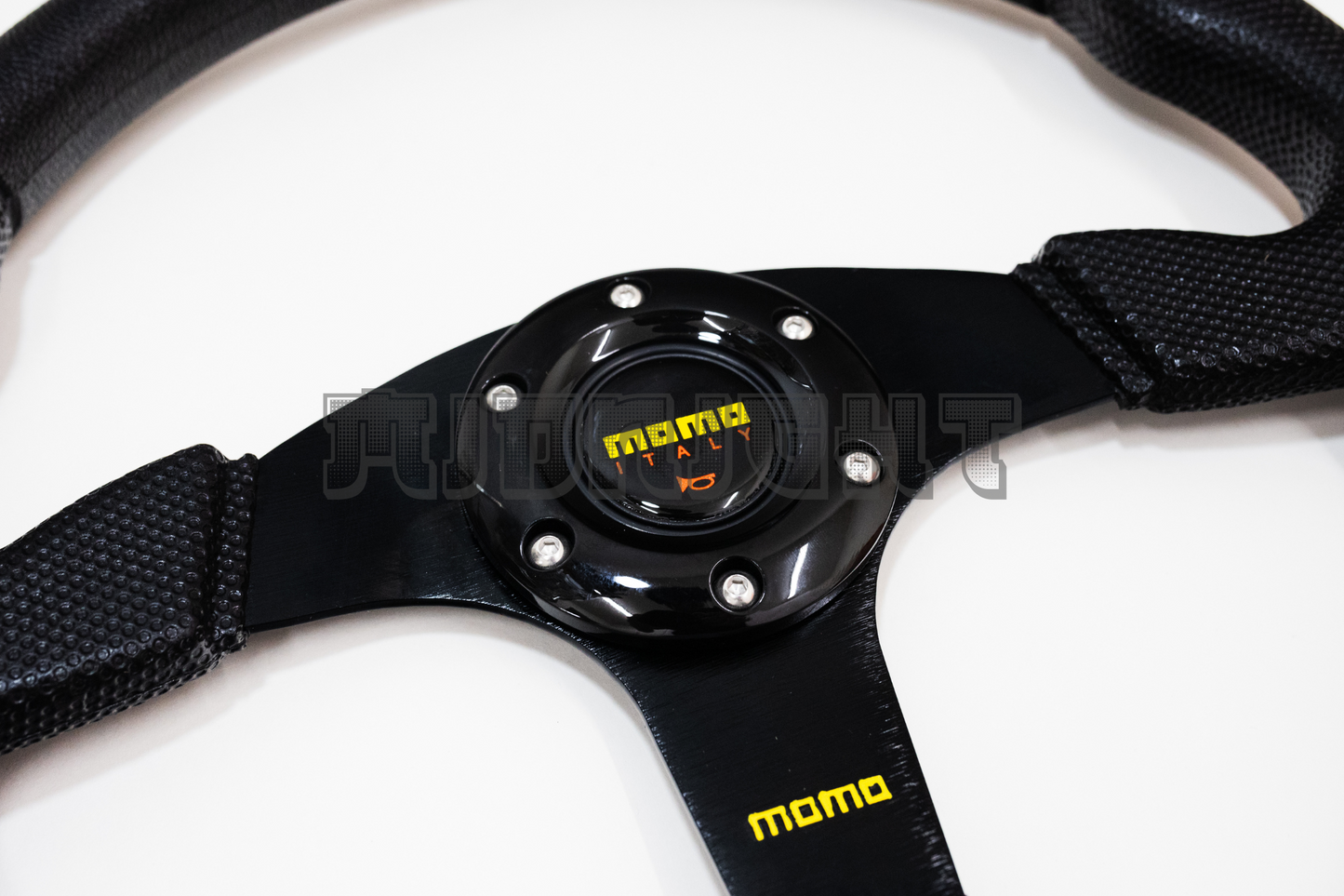 MOMO Race Series Style Faux Leather Steering Wheel