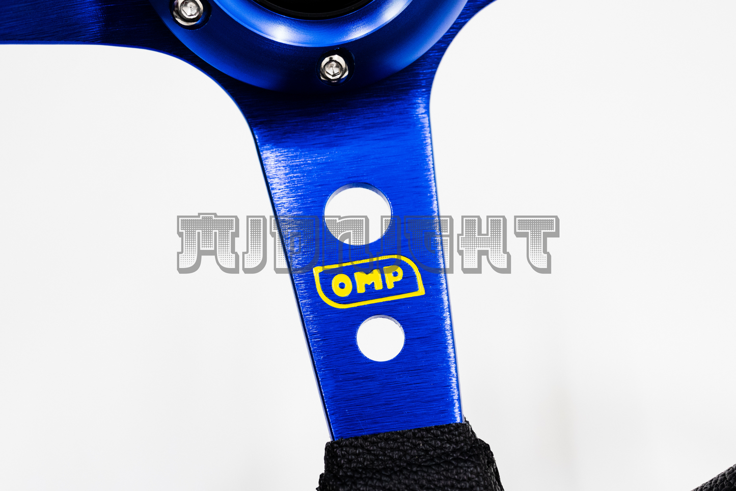 OMP Corsica Scamosciato Style Faux Leather 350mm Blue Steering Wheel