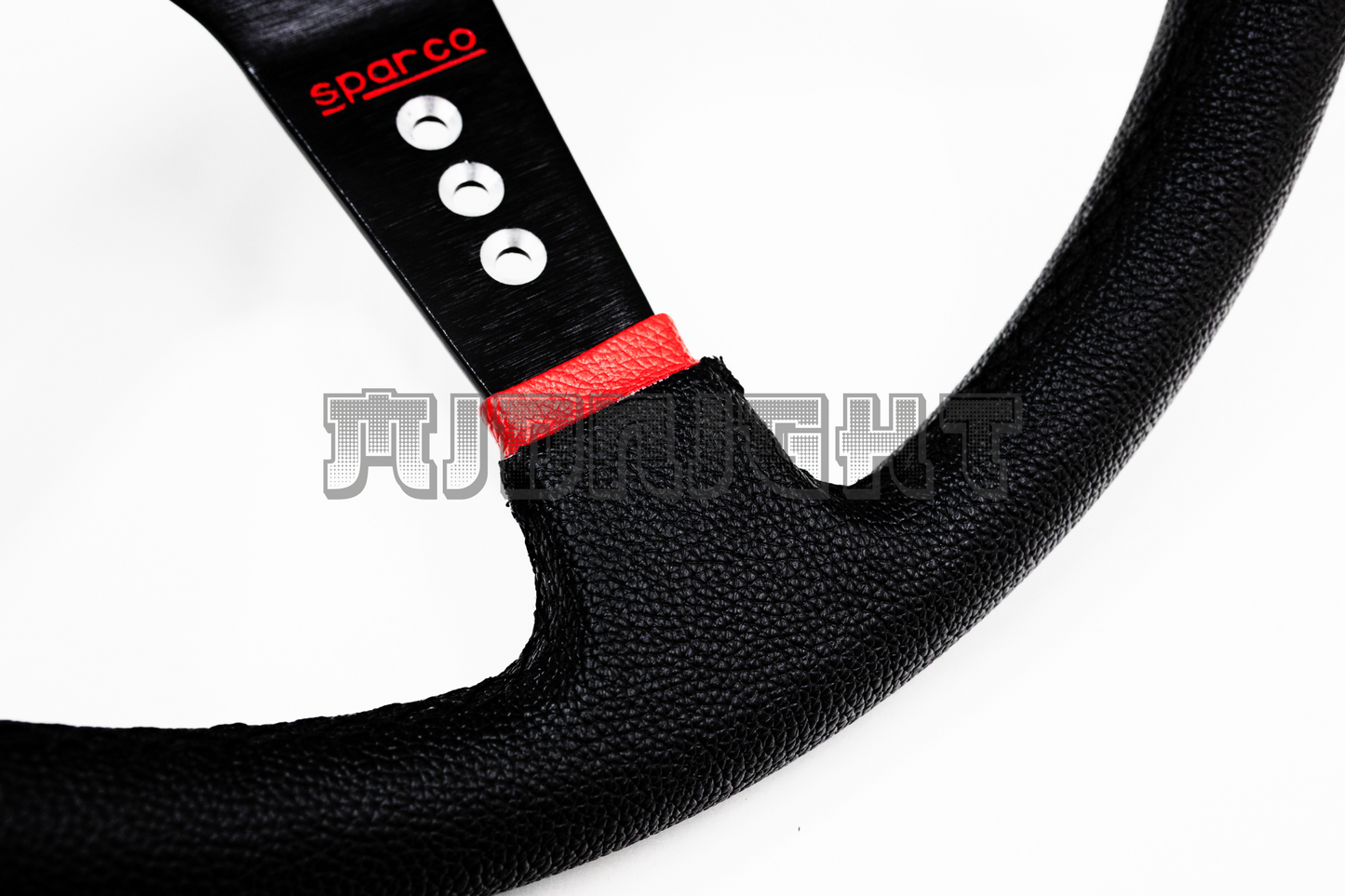SPARCO L777 Style 350mm Black Faux Leather Steering Wheel