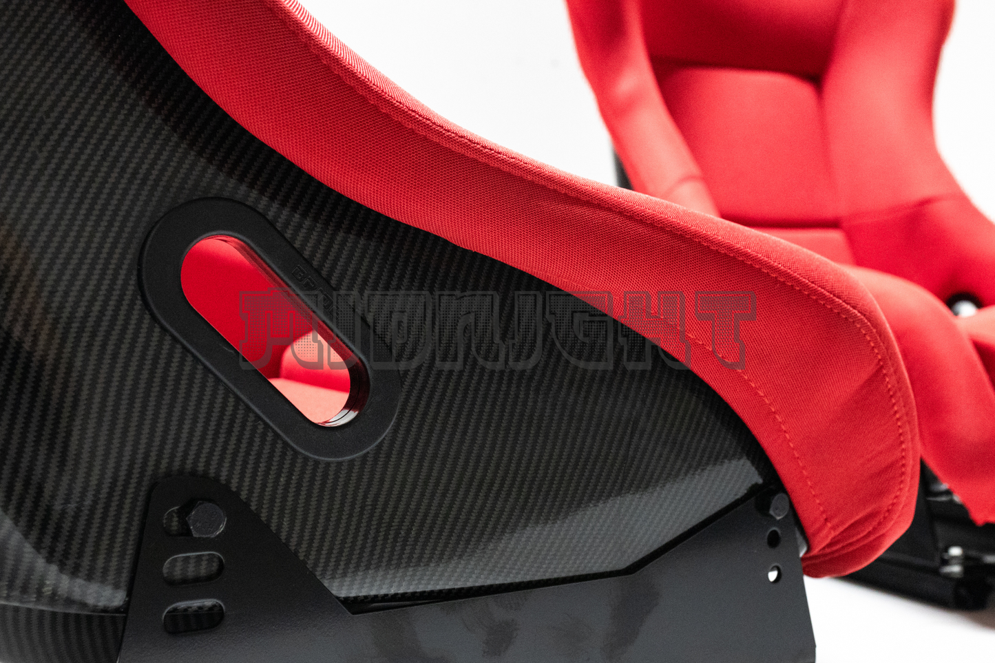 Bride VIOS III Style Carbon Fiber Fixed Back Red Bucket Seat