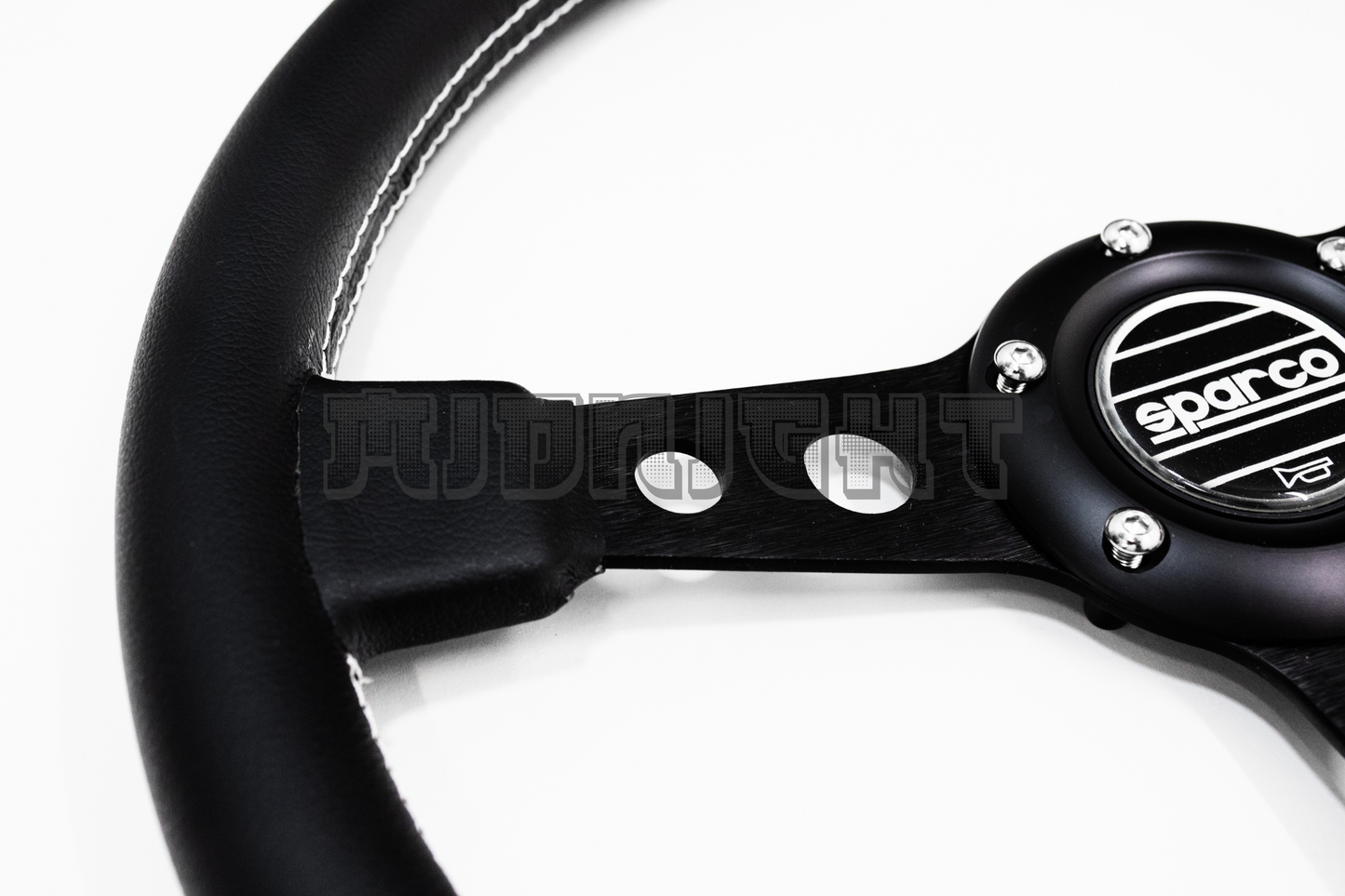 SPARCO x Prototipo Style Black Leather Steering Wheel