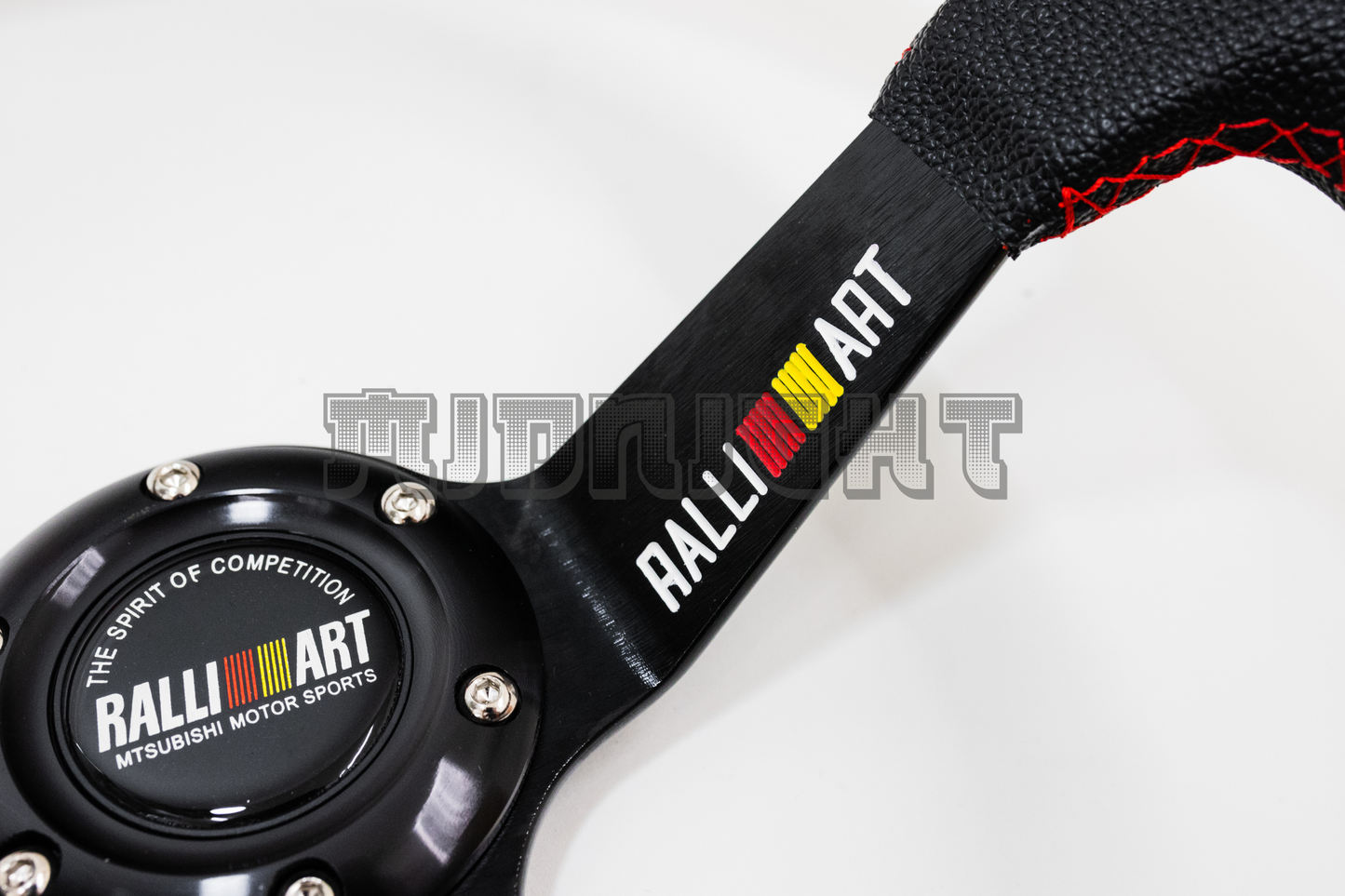 RalliArt Style Faux Leather Steering Wheel