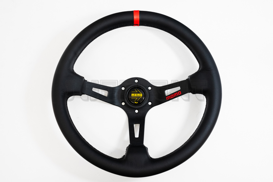 MOMO MOD 08 Style 350mm Leather Steering Wheel