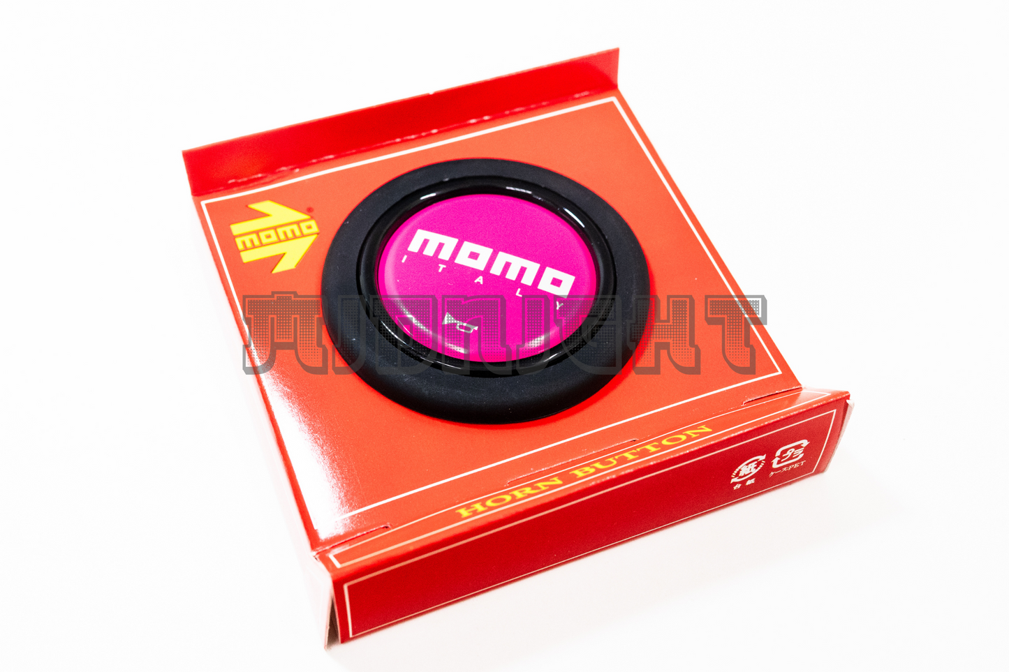 MOMO Pink Horn Button