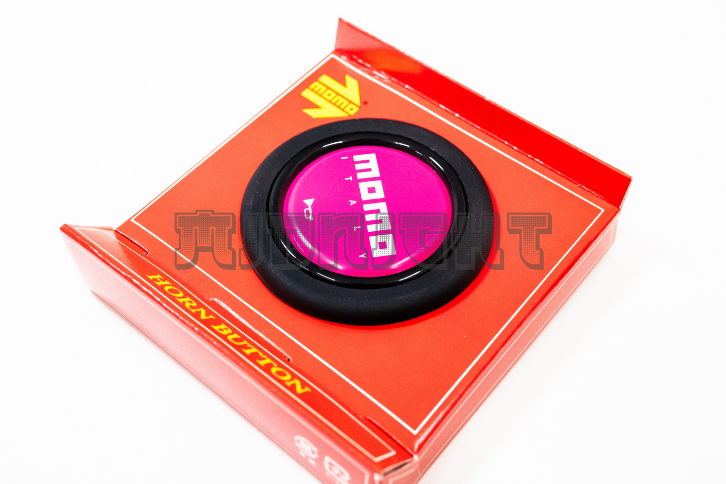 MOMO Pink Horn Button