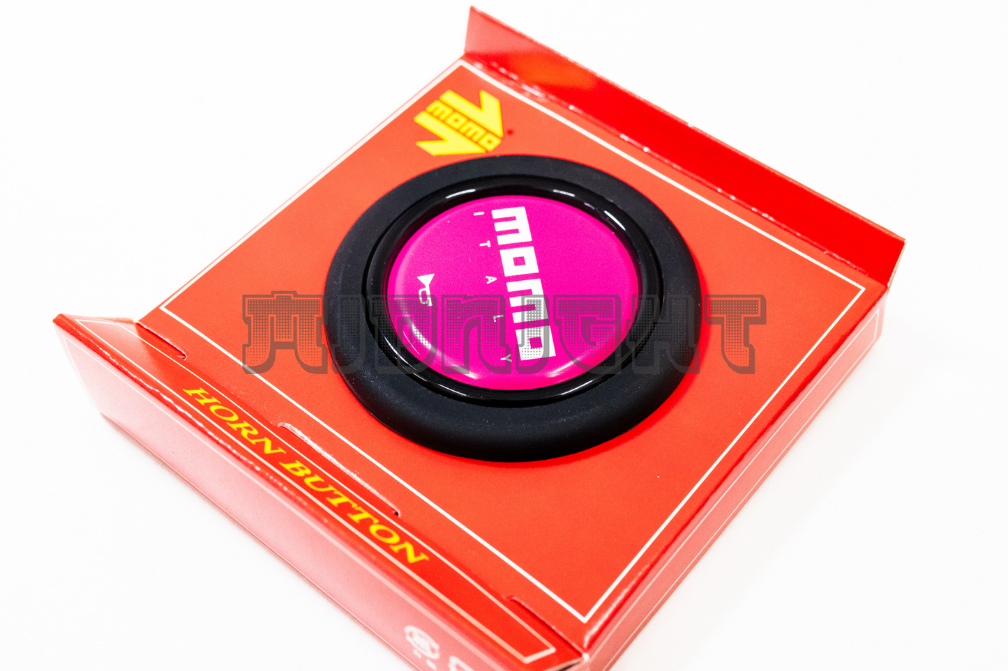 MOMO Pink Horn Button