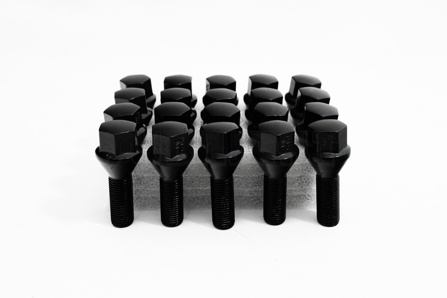 20x Black 12x1.25 Cone Seat Wheel Lug Bolts Fit Dart Compass Renegade Cherokee