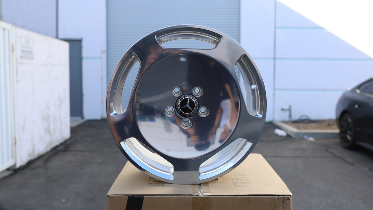 18" Elaborate Polishing AMG Mercedes Style Wheels Set of 4 18x8 +35 5x112