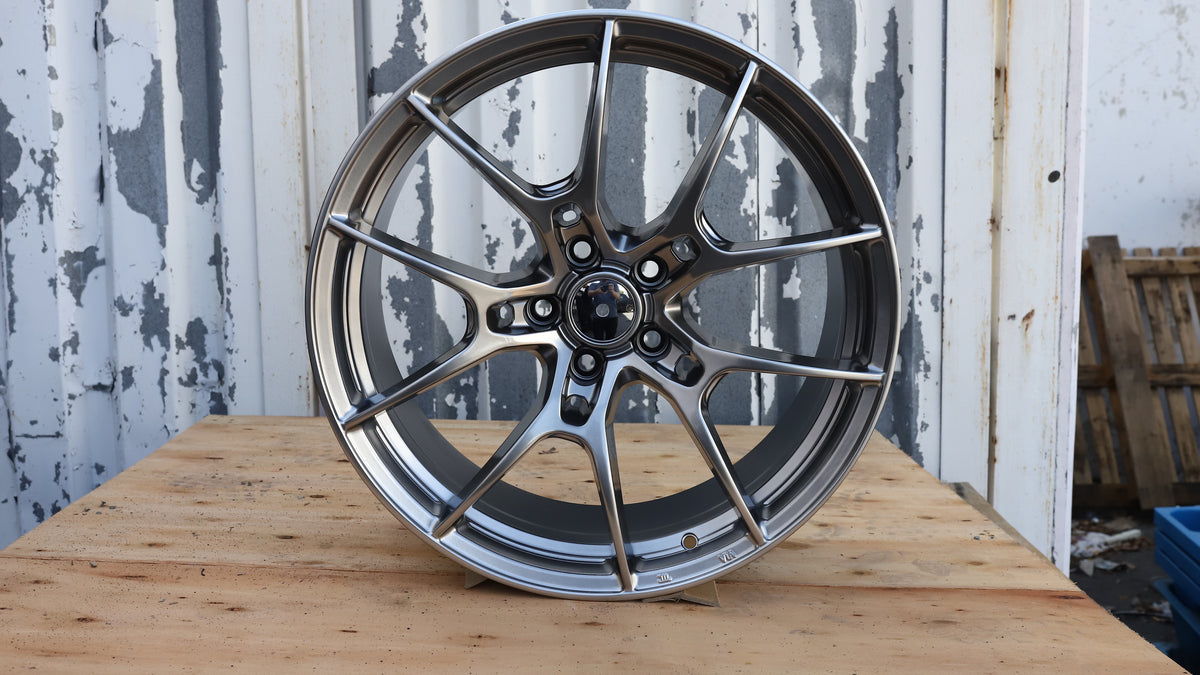 18" Hyper Black G025 Rays Style Wheels Set of 4 18x8 +35 5x120