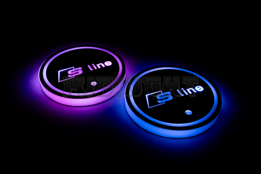 Audi S Line LED Cup Holder Coaster
