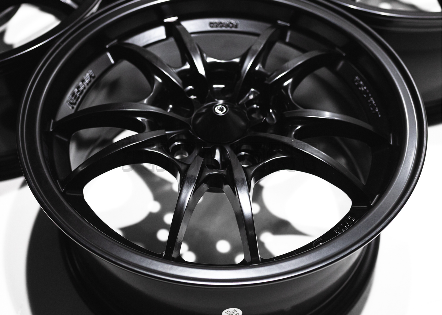 15" Matte Black Mugen MF10 Style Wheels (4x100) (4x114.3) Square Set